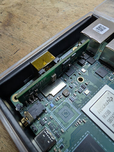 soldered PoE module