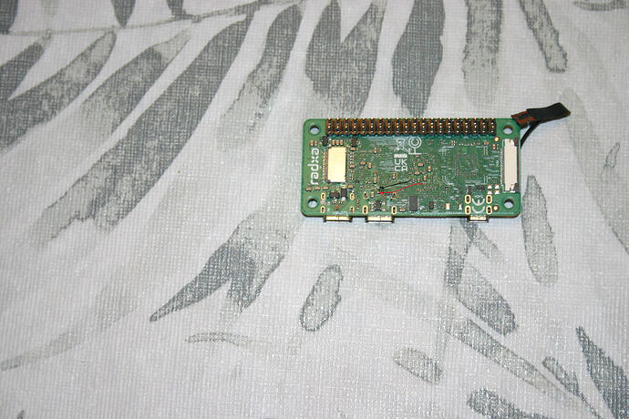 Pic of board showing where I think the red and black wires go