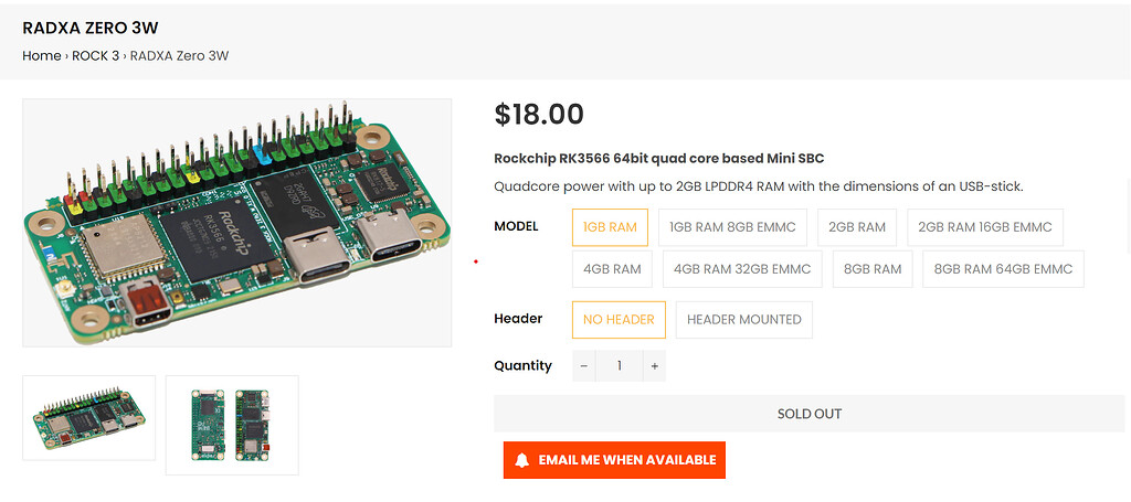 Radxa Zero 3 (E/W) - Zero Series - Radxa Community
