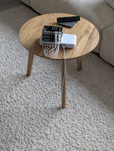 cluster in livingroom