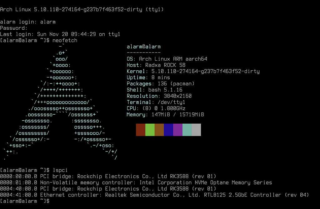 Arch Linux ARM bootable using latest BSP - ROCK 5 Series - Radxa Community