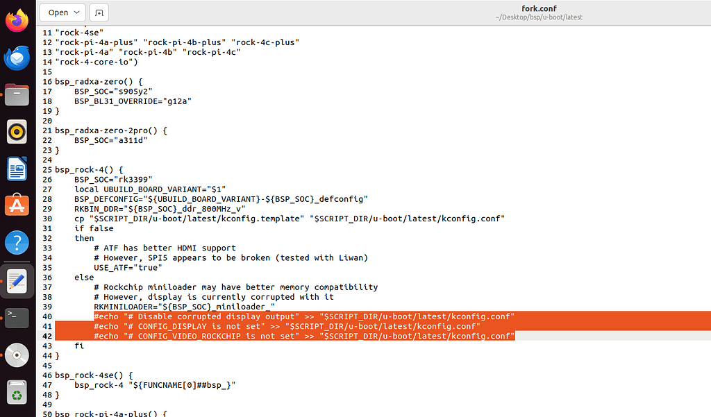 Radax bsp breaks something while trying to enable Video Configs for ...